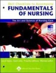9780781752183: Skill Checklists to Accompany Fundamentals of Nursing: The Art and Science of Nursing Care