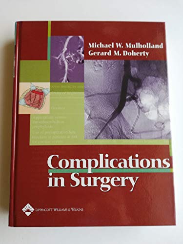 Beispielbild fr Complications in Surgery zum Verkauf von HPB-Red