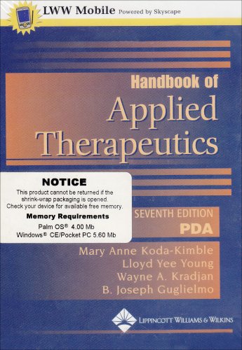 Stock image for Handbook of Applied Therapeutics