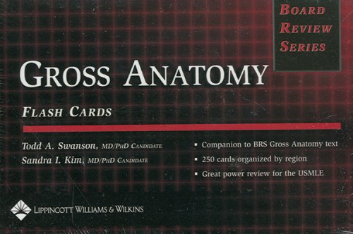 Stock image for Gross Anatomy: Clinically Relevant Anatomy! (Board Review Series) (Flashcards edition) for sale by HPB-Red