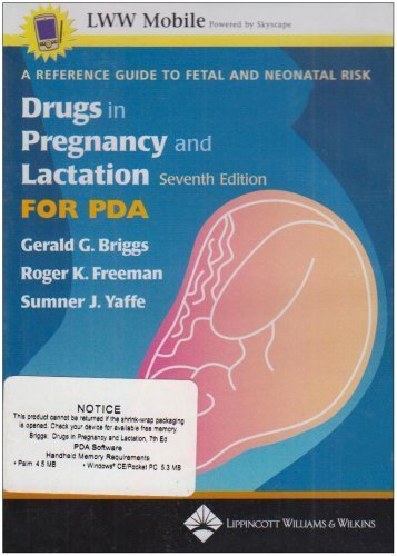 Beispielbild fr Drugs In Pregnancy And Lactation For Pda: A Reference Guide To Fetal And Neonatal Risk zum Verkauf von BOOKWEST