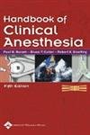 Beispielbild fr Handbook of Clinical Anesthesia zum Verkauf von SecondSale