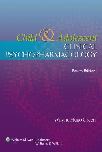 Beispielbild fr Child and Adolescent Clinical Psychopharmacology (Green, Child and Adolescent Clincial Psychopharmacology) zum Verkauf von BookHolders
