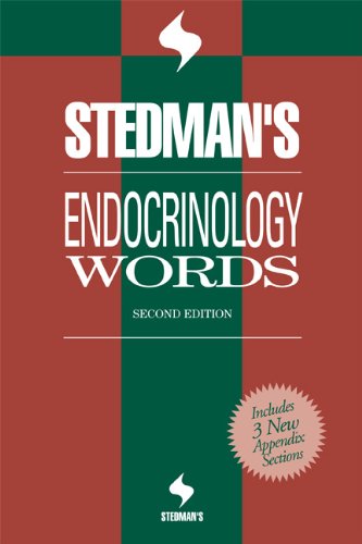 Stedman's Endocrinology Words, Second Edition, on CD-ROM Stedman's