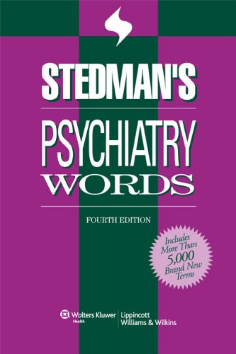 9780781761918: Stedman's Psychiatry Words