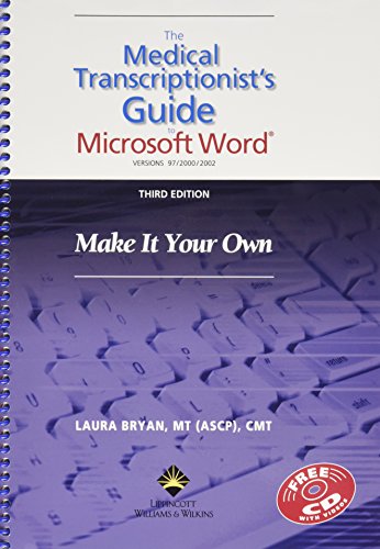 9780781764872: Text/Workbook Bundle (The Medical Transcriptionist's Guide to Microsoft Word: Make it Your Own)