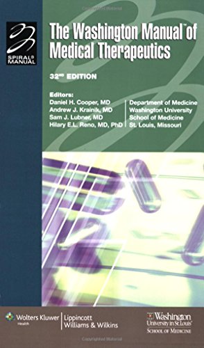 9780781765176: The Washington Manual of Medical Therapeutics (Spiral Manual Series)