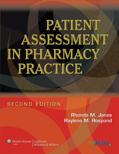 Beispielbild fr Patient Assessment in Pharmacy Practice zum Verkauf von Better World Books