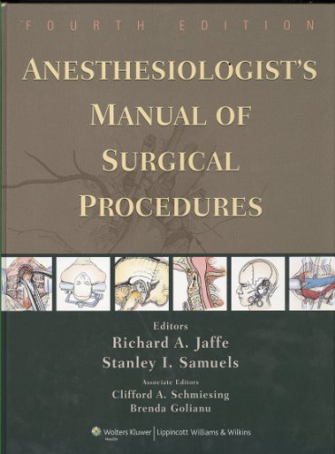 Imagen de archivo de Anesthesiologists Manual of Surgical Procedures a la venta por Goodbookscafe