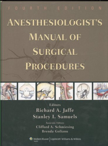 Stock image for Anesthesiologist's Manual of Surgical Procedures for sale by SecondSale