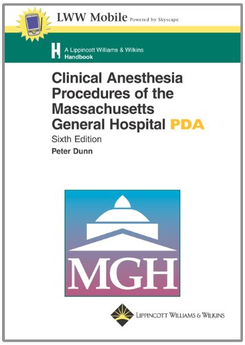 Beispielbild fr Clinical Anesthesia Procedures Of The Massachusetts General Hospital zum Verkauf von Basi6 International