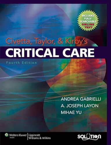 Imagen de archivo de Civetta, Taylor and Kirby's Critical Care a la venta por Better World Books