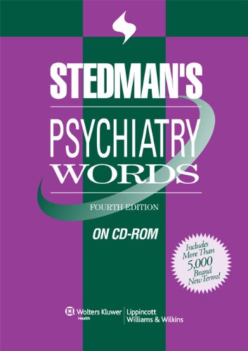 Stedman's Psychiatry Words, Third Edition, Single User Download (9780781768955) by Stedman