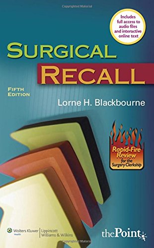 Beispielbild fr Surgical Recall, Fifth North American Edition (Recall Series) zum Verkauf von Wonder Book