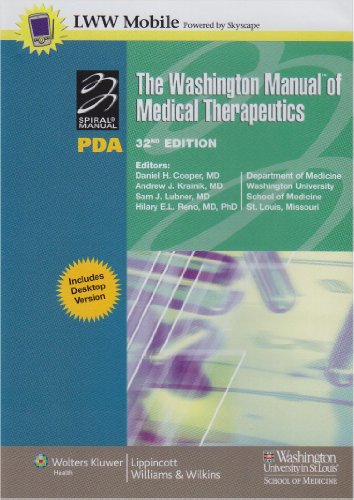 Imagen de archivo de The Washington Manual(r) of Medical Therapeutics, Thirty-Second Edition, for PDA: Powered by Skyscape, Inc. a la venta por Buchpark
