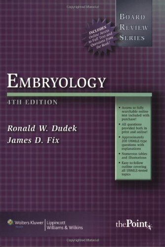 Beispielbild fr Embryology (Board Review Series) zum Verkauf von Wonder Book