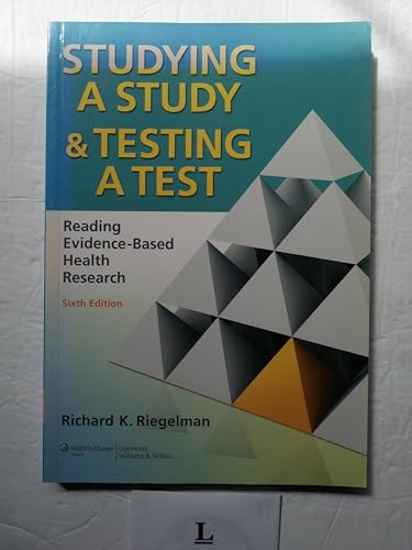 Stock image for Studying A Study and Testing a Test: Reading Evidence-based Health Research for sale by BooksRun