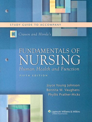 Beispielbild fr Craven and Hirnle's Fundamentals of Nursing Study Guide: Human Health and Function zum Verkauf von ThriftBooks-Atlanta