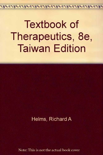 9780781775298: Textbook of Therapeutics