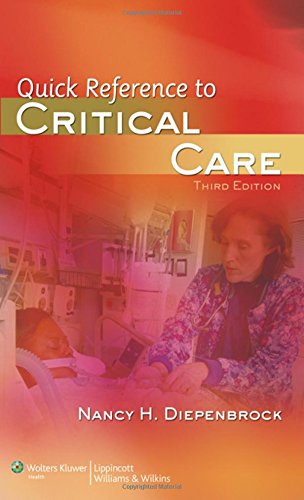 Beispielbild fr Quick reference to critical care zum Verkauf von Robinson Street Books, IOBA