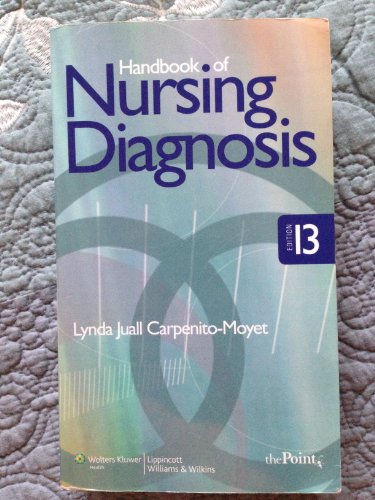 Stock image for Handbook of Nursing Diagnosis for sale by BookHolders