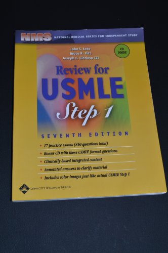 Stock image for Review for Usmle Step 1 (REVIEW FOR UNITED STATES MEDICAL LICENSING EXAMINATION (STEP 1)) for sale by Ergodebooks
