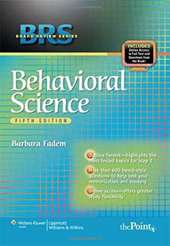 Stock image for Behavioral Science (Board Review) for sale by Bookmonger.Ltd