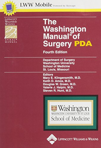 The Washington Manual Of Surgery, Fourth Edition,