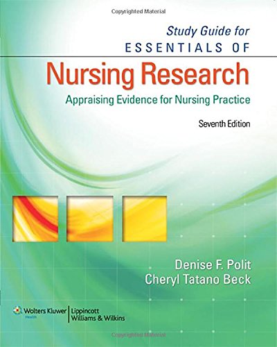 Imagen de archivo de Study Guide for Essentials of Nursing Research: Appraising Evidence for Nursing Practice a la venta por Ergodebooks