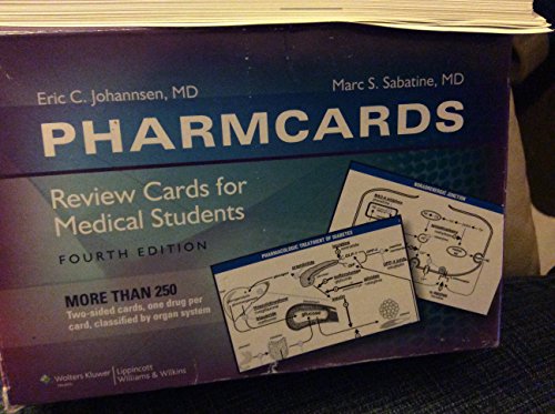 Beispielbild fr Pharmcards: Review Cards for Medical Students zum Verkauf von HPB-Red