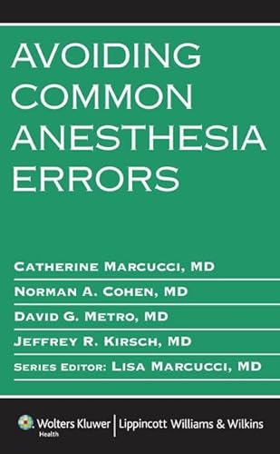 Stock image for Avoiding Common Anesthesia Errors for sale by HPB-Red