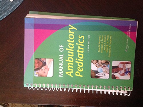 Stock image for Manual of Ambulatory Pediatrics for sale by Goodwill