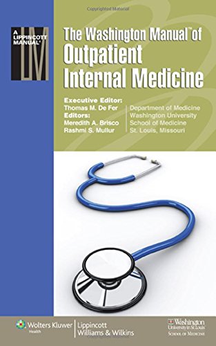 9780781789776: The Washington Manual of Outpatient Internal Medicine (Lippincott Manual Series (Formerly Known as the Spiral Manual Series))