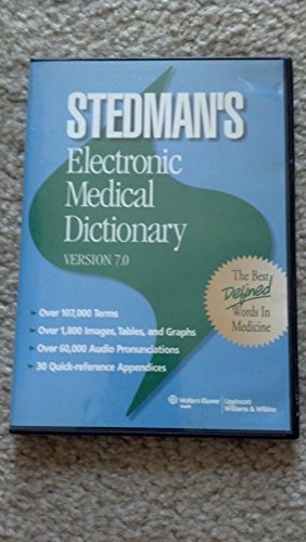 Stedman's Electronic Medical Dictionary: Version 7.0 for Windows (9780781789868) by Lippincott & Co.