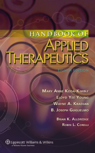 Stock image for Handbook of Applied Therapeutics for sale by Better World Books