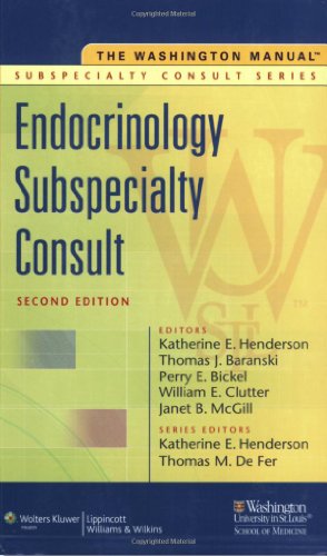 Imagen de archivo de The Washington Manual Endocrinology Subspecialty Consult (Washington Manual Subspecialty Consult) a la venta por HPB Inc.