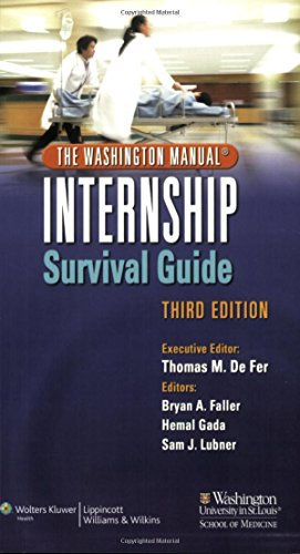 Stock image for The Washington Manual Internship Survival Guide for sale by Better World Books