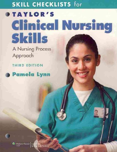 Beispielbild fr Skill Checklists for Taylor's Clinical Nursing Skills : A Nursing Process Approach zum Verkauf von Better World Books