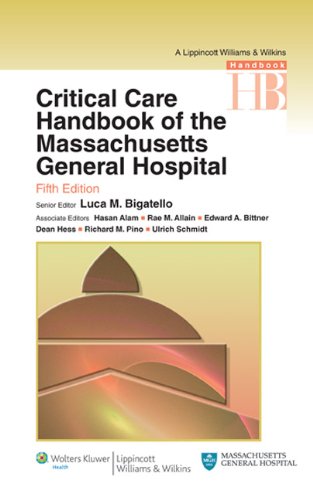 9780781795661: Critical Care Handbook of the Massachussetts General Hospital (Lippincott Williams and Wilkins Handbook Series)