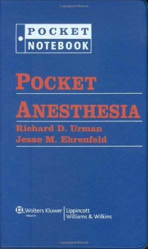 Beispielbild fr Pocket Anesthesia (Pocket Notebook) zum Verkauf von Buchmarie