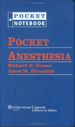 Stock image for Pocket Anesthesia (Pocket Notebook) for sale by medimops