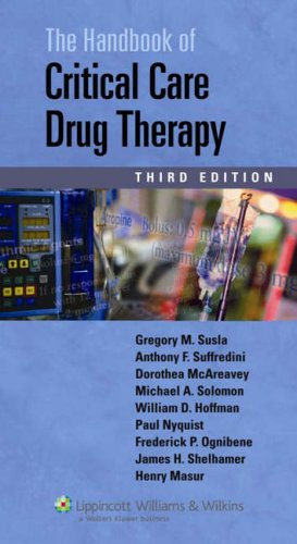Beispielbild fr Handbook of Critical Care Drug Therapy zum Verkauf von HPB-Red