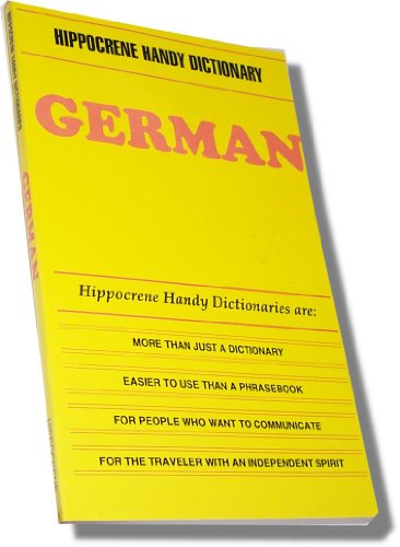 Imagen de archivo de German Handy Dictionary (Handy Dictionaries Ser.) a la venta por The Unskoolbookshop