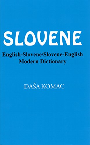 Slovene Modern Dictionary: English-Slovene/Slovene-English