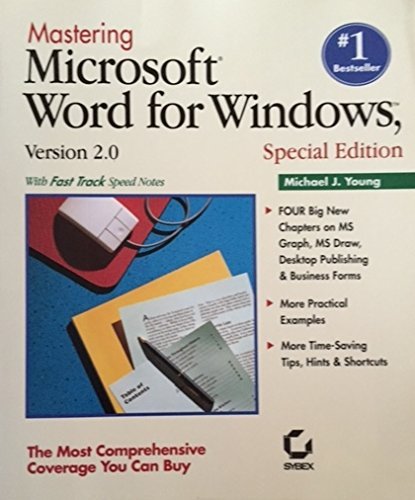 Mastering Microsoft Word for Windows, Version 2.0 (9780782110128) by Young, Michael J.