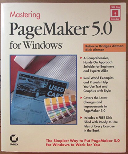 Mastering Pagemaker 5.0 for Windows (9780782111828) by Altman, Rebecca Bridges; Altman, Rick