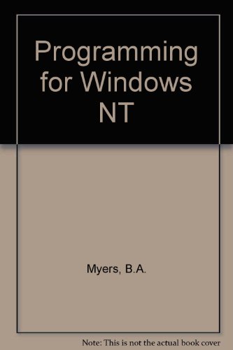 Stock image for Mastering Windows NT Programming for sale by ThriftBooks-Atlanta