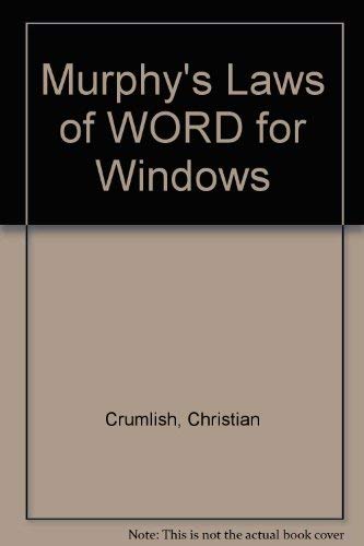Stock image for Murphy's Laws of Word for Windows for sale by Better World Books