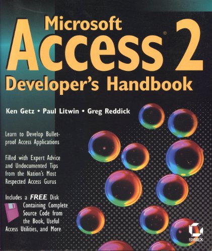Beispielbild fr Microsoft Access 2 Developer's Handbook zum Verkauf von Front Cover Books