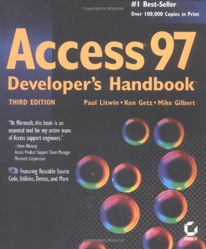 Stock image for Access 97 Developer's Handbook (Sybex) for sale by AwesomeBooks